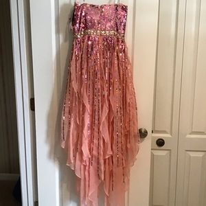 SHERRI HILL HIGH/ LOW COCKTAIL DRESS SIZE10 1922